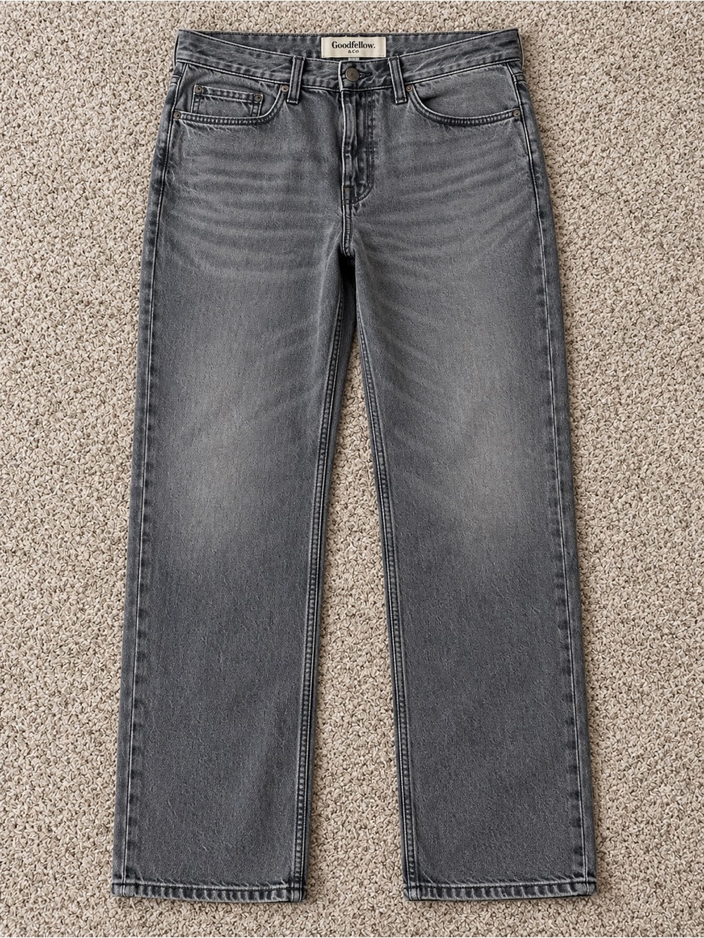 Goodfellow & Co Men’s Charcoal Straight-Leg Jeans